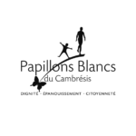 Logo noir Papillons Blancs du Cambrésis Directeur Artistique & Graphiste Freelance Lille Little Big Idea Sébastien Delplace