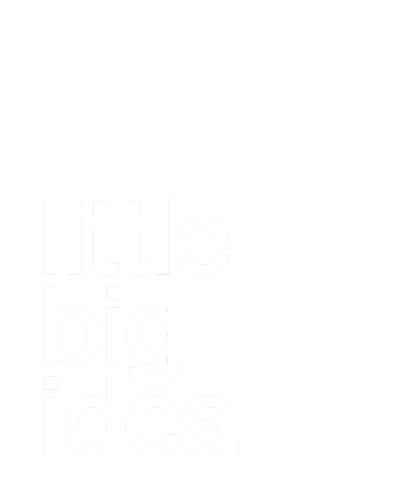 Logo Little Big Idea Blanc Little Big Idea Agence de Communication Lilloise