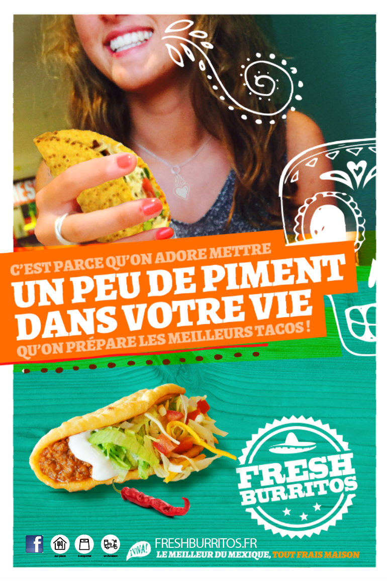 Fresh Burritos campagne Little Big Idea Agence de Communication Lilloise