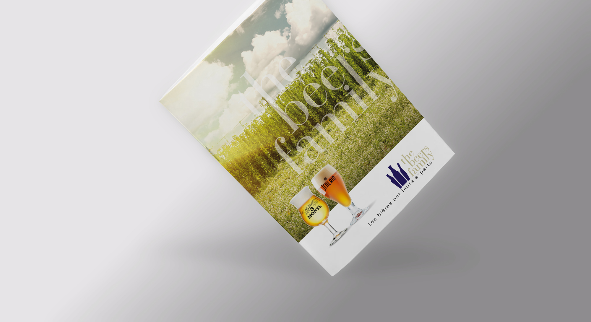 The Beers Family page brochure couverture Little Big Idea Agence de Communication Lilloise