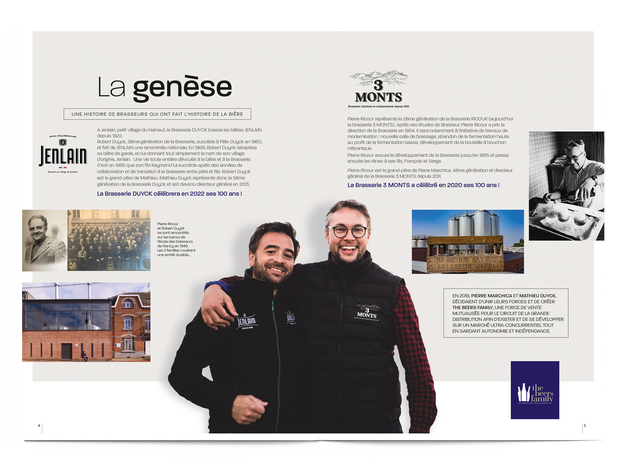The Beers Family page brochure Little Big Idea Agence de Communication Lilloise