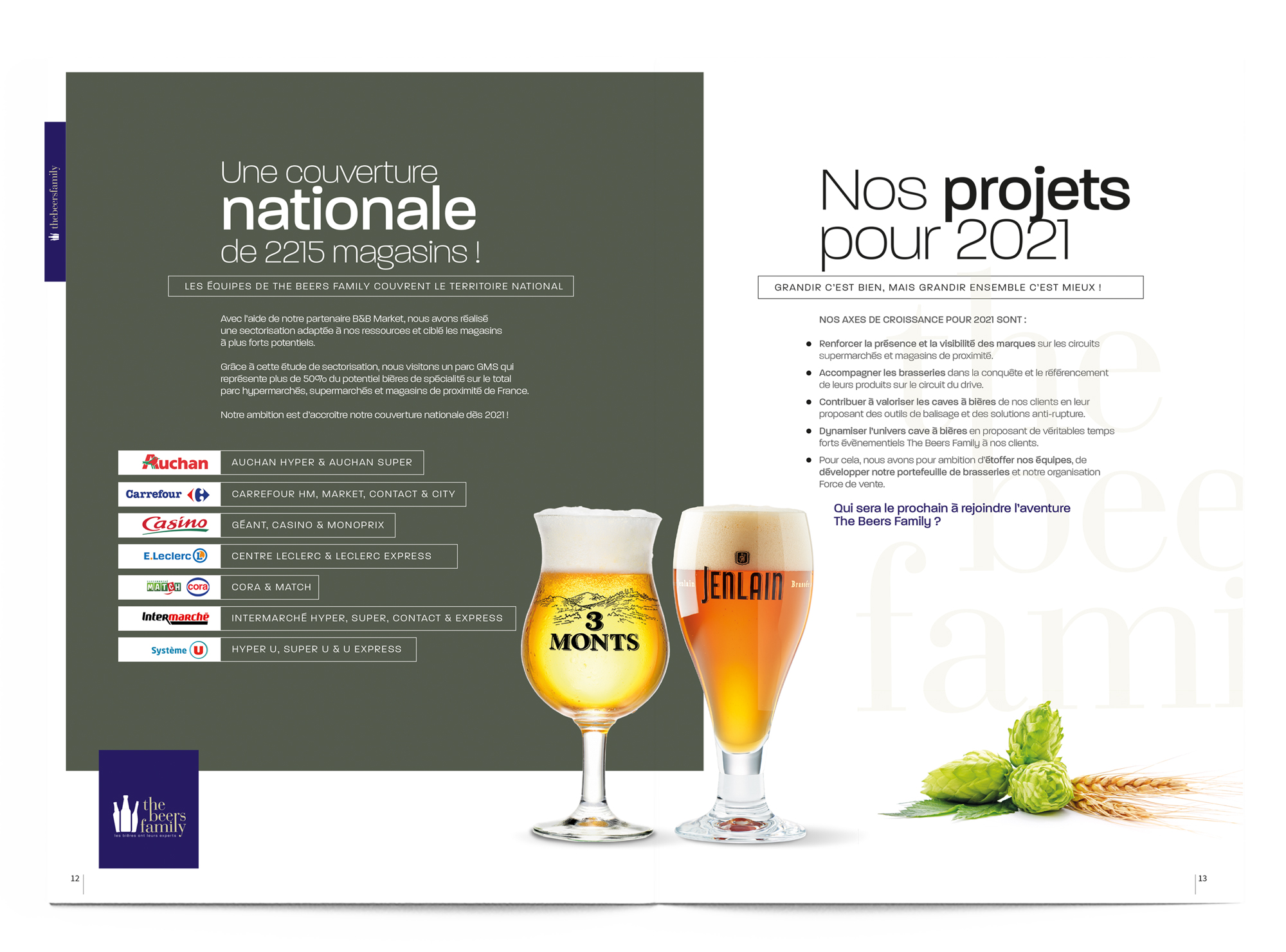 The Beers Family page brochure Little Big Idea Agence de Communication Lilloise