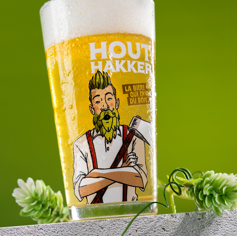 Houthakker les bières qui envoient du bois verre 25cl Pale Ale et houblon