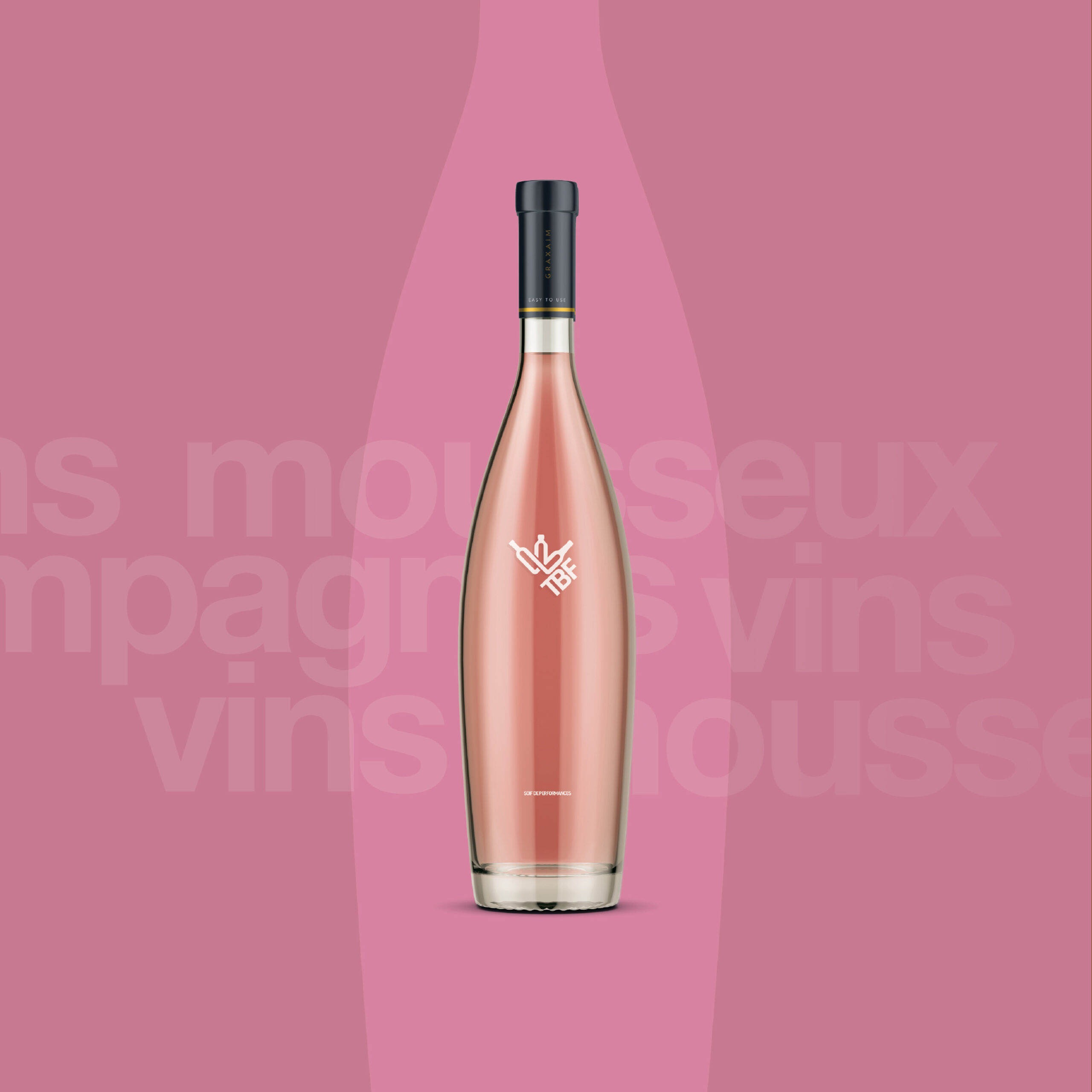 The beverages Family logo et rosé Force de vente mutualisée pour les distributeurs de boissons Création Little Big Idea
