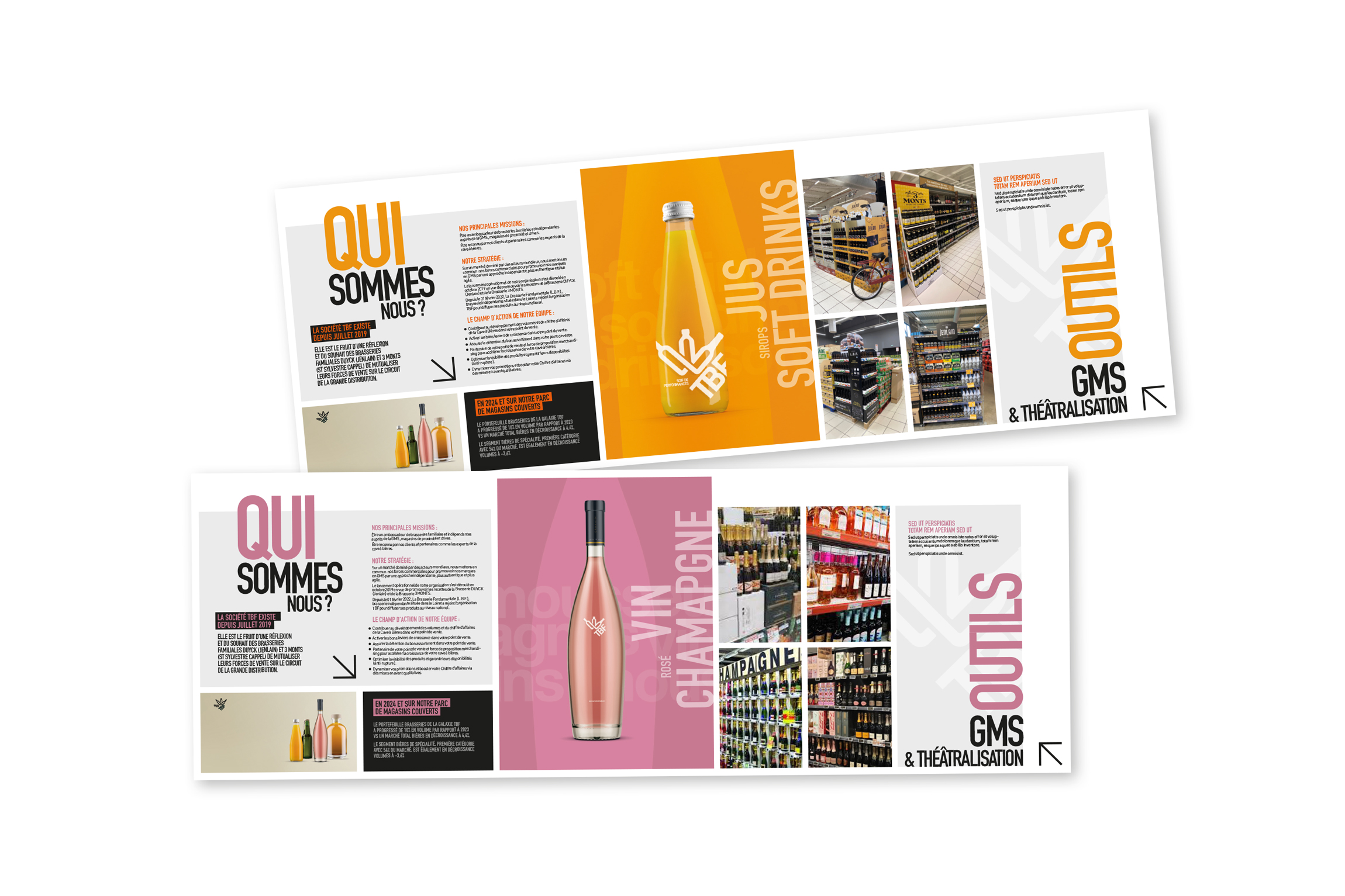 The beverages Family plan de vente intérieur jus de fruits boissons sirops softs drinks vins champagne rosé Force de vente mutualisée pour les distributeurs de boissons